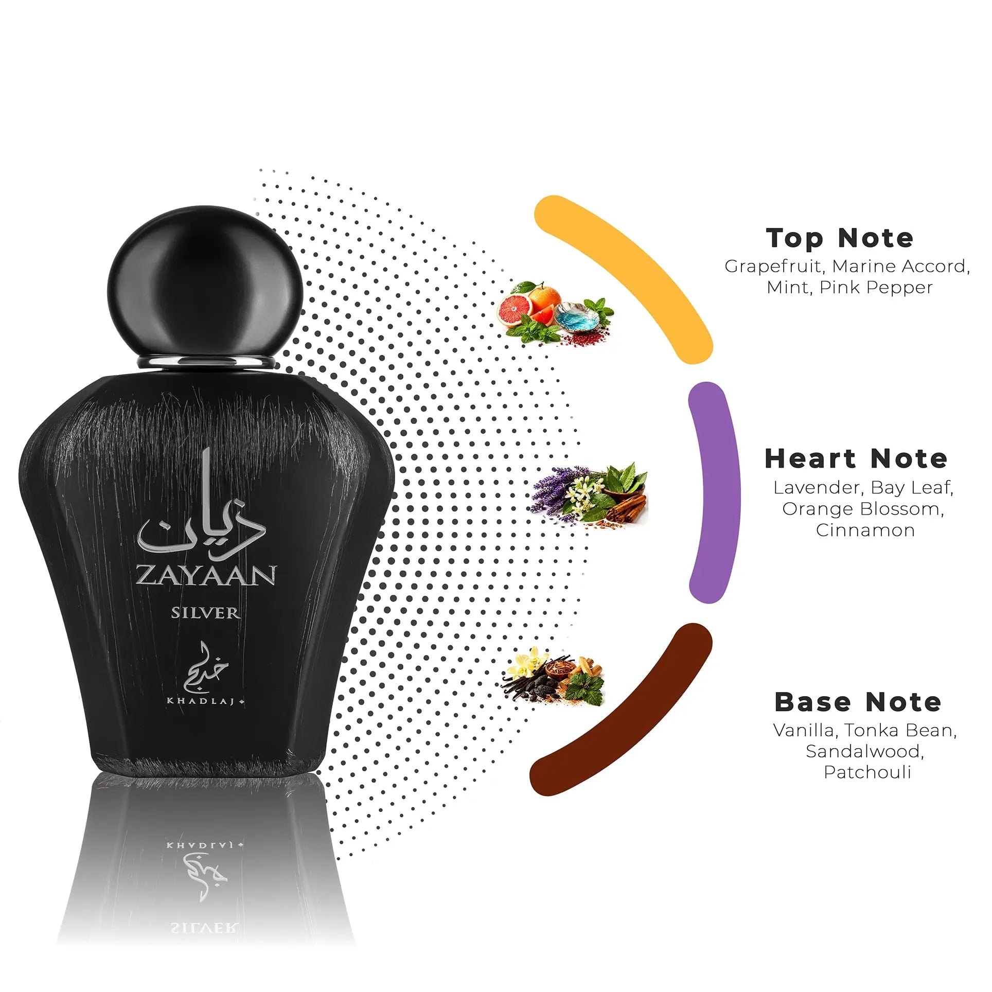 Zayaan Silver Perfume 100ml EDP Khadlaj